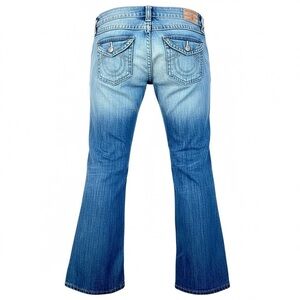 Vintage Y2K True Religion Becky Bootcut Jeans Made in USA Mint Condition Size 28